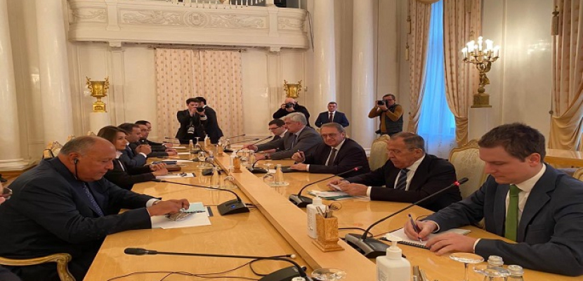 بالصور.. شكري يعقد جلسة مباحثات مع نظيره الروسي لافروف في موسكو