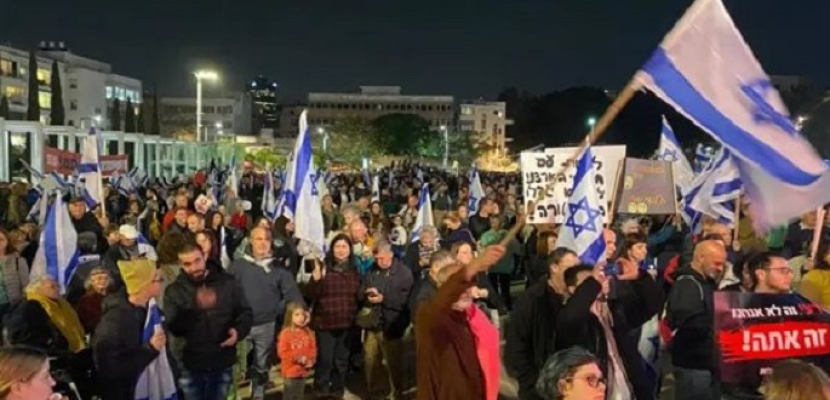 خروج 100 ألف إسرائيلي إلى الشوارع في تل أبيب ضد سياسات حكومة نتنياهو