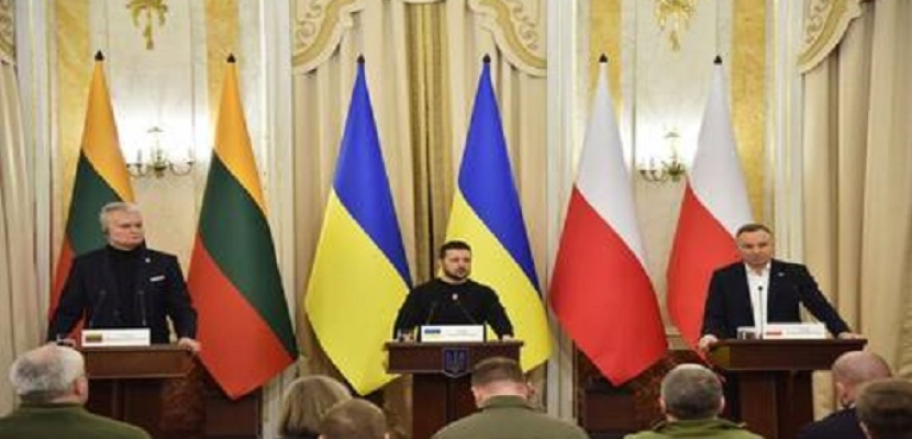 رؤساء ليتوانيا وبولندا يتعهدان بمواصلة دعم كييف عسكريا