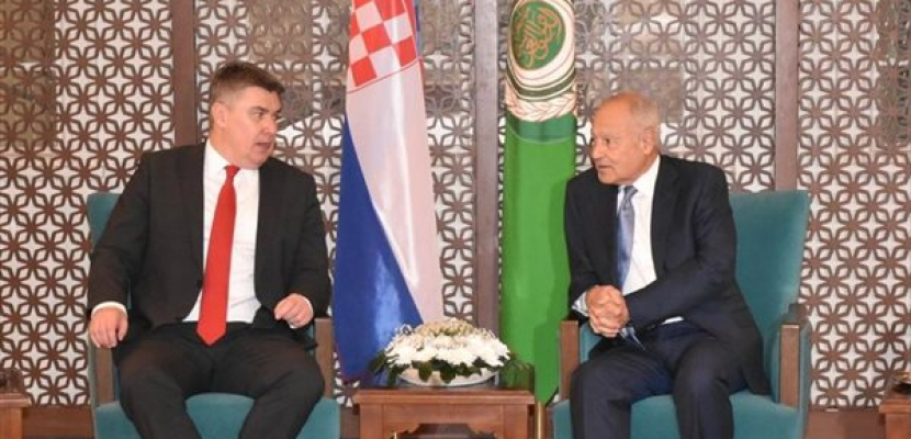 أبوالغيط: نقدر المواقف الكرواتية الداعمة للقضايا العربية على المستوى الدولي