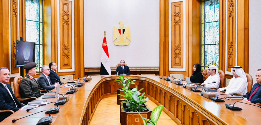 الرئيس السيسي يبحث تطوير المناطق اللوجستية مع الرئيس التنفيذي لمواني أبو ظبي