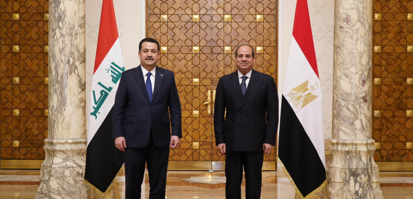 السيسي: مصر تدعم أمن واستقرار العراق وتعتز بالعلاقات الاستراتيجية بين البلدين