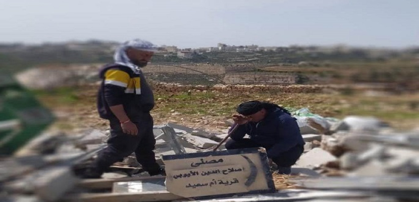 الاحتلال الإسرائيلي يهدم مصلى جنوب بيت لحم