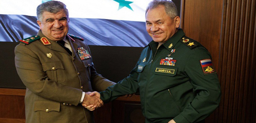 وزيرا دفاع سوريا وروسيا يبحثان تعزيز التعاون العسكري
