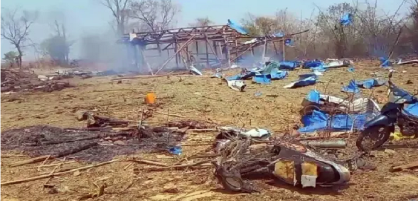 ارتفاع حصيلة ضحايا الهجوم الجوي العسكري على إحدى البلدات في ميانمار إلى 171 قتيلاً