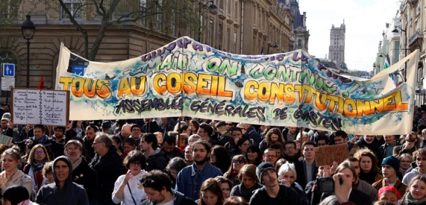 الداخلية الفرنسية: 380 ألف متظاهر في كل فرنسا عشية قرار المجلس الدستوري بشأن قانون التقاعد