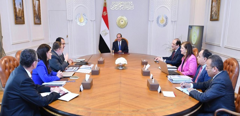 الرئيس السيسى يوجه بمواصلة الجهود المكثفة لاحتواء تداعيات الأزمة العالمية على الاقتصاد المصري