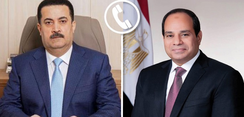 الرئيس السيسي يتلقى اتصالاً هاتفيًا من رئيس الوزراء العراقي للتهنئة بعيد الفطر
