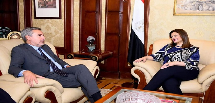 وزيرة الهجرة تستقبل السفير الإيطالي لدى مصر لبحث سبل تعزيز التعاون في الملفات المشتركة
