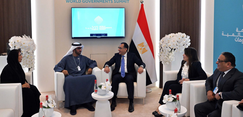 بالصور.. رئيس الوزراء يلتقي وزير الصناعة والتكنولوجيا المتقدمة الإماراتي