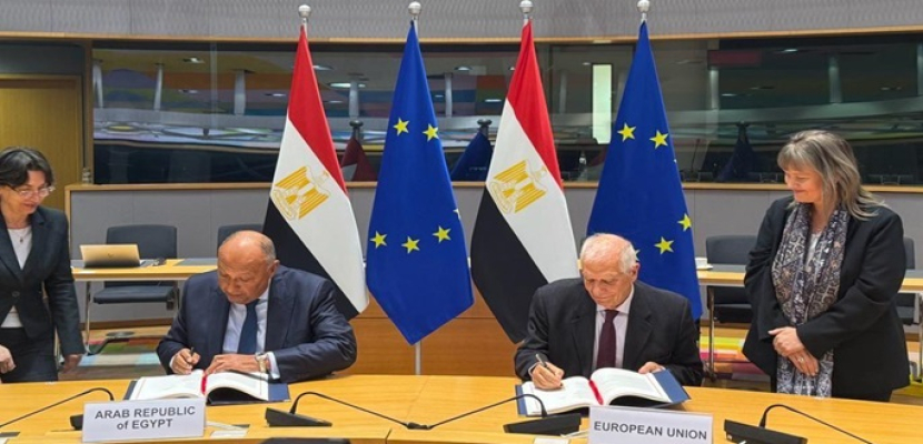 مصر والاتحاد الأوروبي .. تعاون وثيق وترفيع العلاقات إلى شراكة استراتيجية شاملة