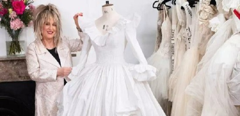 عرض فستان زفاف الأميرة ديانا الاحتياطى بعد تصميمه بـ 43 عامًا