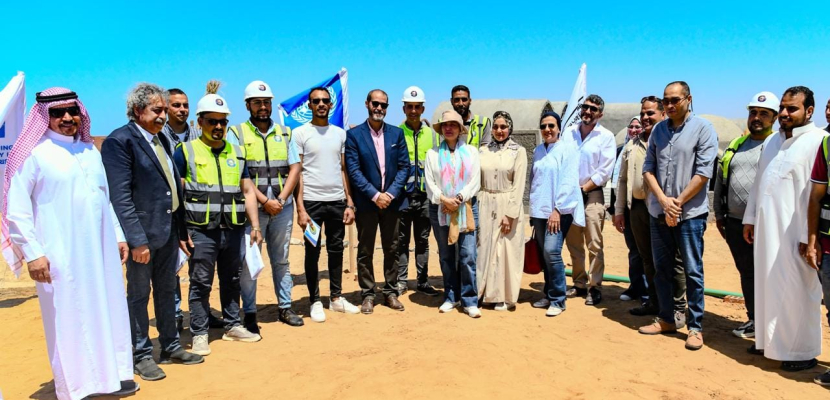 وزيرة البيئة بجولة تفقدية لمتابعة الأعمال الإنشائية لقرية الغرقانة بمحمية نبق بجنوب سيناء