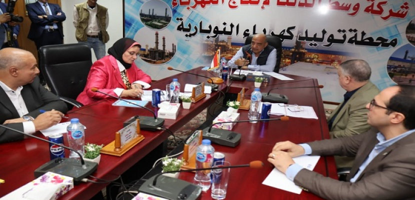 وزير الكهرباء والطاقة المتجددة يتفقد محطة توليد كهرباء النوبارية بمحافظة البحيرة