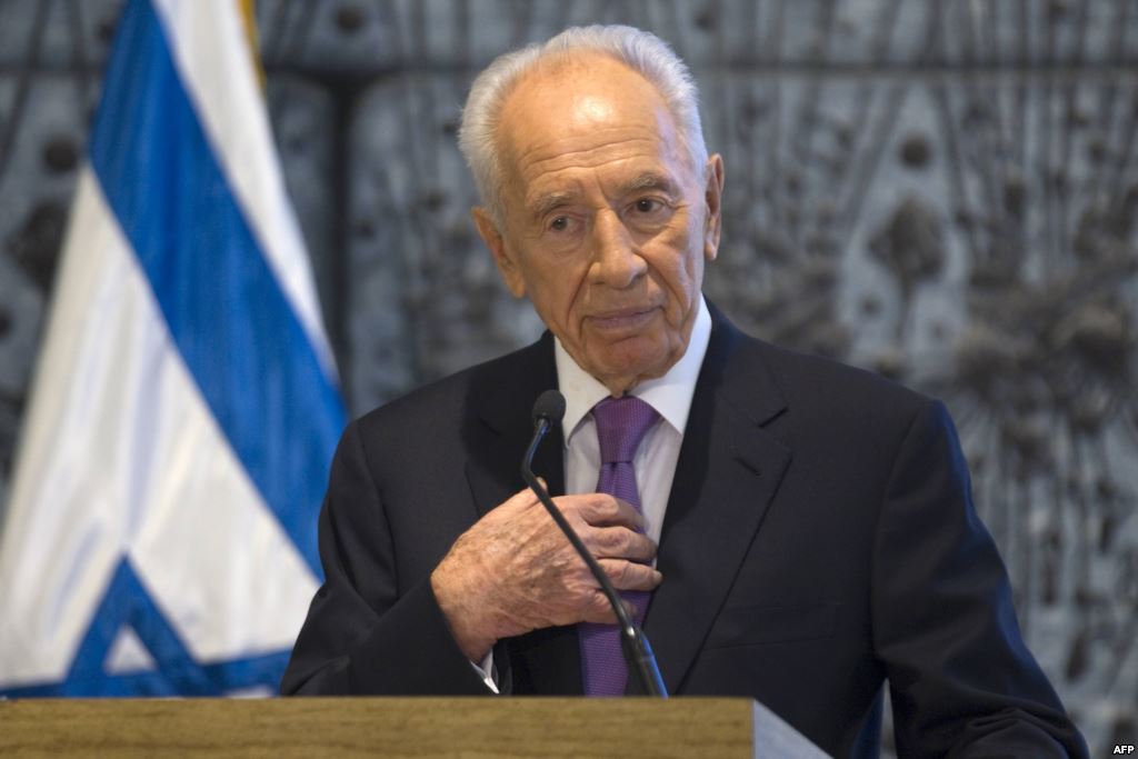 شيمون بيريز: السلام مع الفلسطينيين ملحّ وممكن