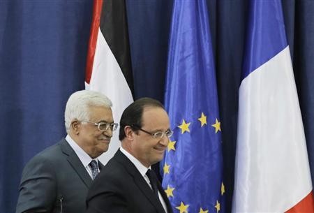 الرئيس الفرنسي يزور الضفة ويحث اسرائيل على وقف البناء الاستيطاني