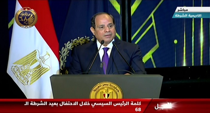 بالفيديو.. السيسي: رجال الشرطة غير منفصلين عن آمال الوطن وآلامه.. وهم جزء من نسيجه