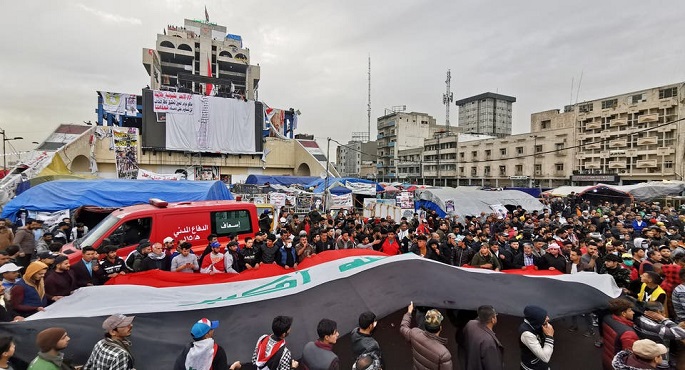 تجدد الاحتجاجات في العراق بهتافات ضد أمريكا وإيران