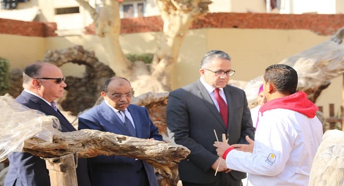 بالصور .. وزيرا والآثار والتنمية المحلية يتفقدان أعمال تطوير شجرة السيدة مريم بالمطرية