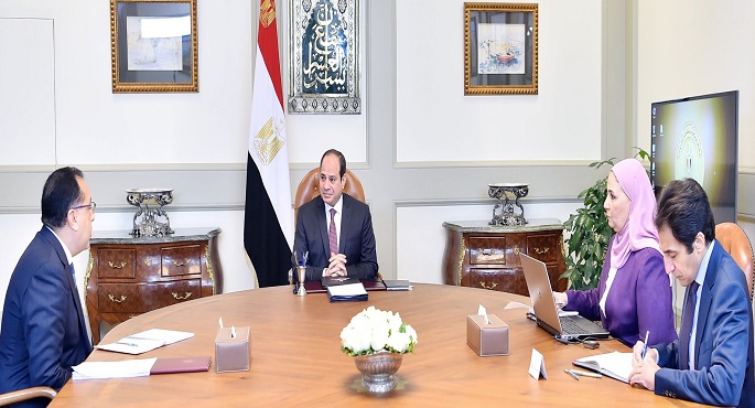 الرئيس السيسي يوجه بتأسيس استراتيجية عمل وزارة التضامن على إنشاء قواعد بيانات دقيقة