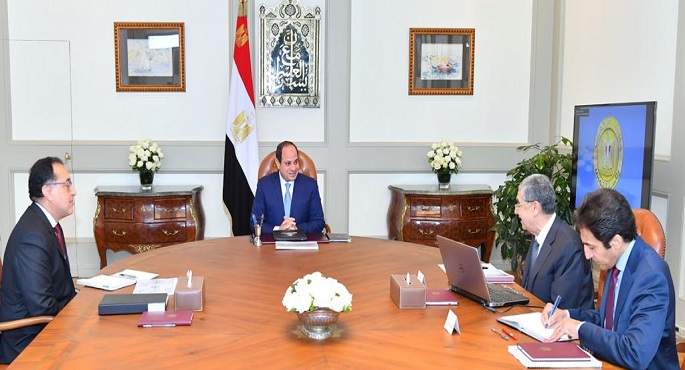 الرئيس السيسي يوجه باستكمال جهود الارتقاء بمنظومة الكهرباء