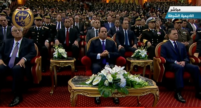 بالفيديو.. الرئيس السيسي يشهد الاحتفال بعيد الشرطة الـ 68