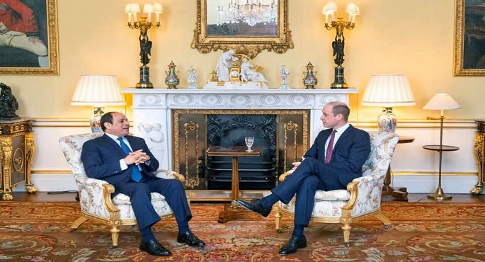 بالصور.. الرئيس السيسي يؤكد للأمير ويليام تطلع مصر لتعزيز التعاون الاقتصادي والتجاري مع بريطانيا