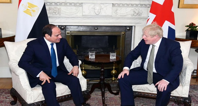 بالصور.. السيسي يؤكد لجونسون تطلع مصر لتعظيم التعاون وتعزيز التنسيق السياسي والأمني مع بريطانيا خلال الفترة المقبلة