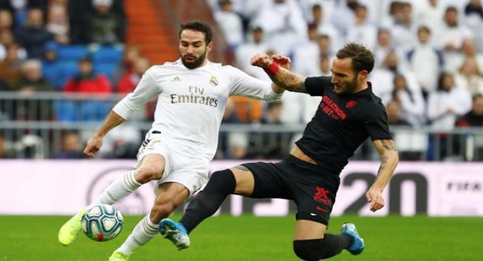 ريال مدريد يهزم إشبيلية 2-1 بالدوري الأسباني