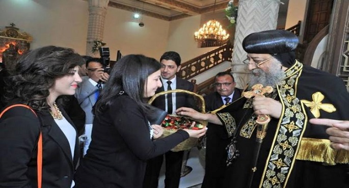 البابا تواضروس الثاني يستقبل المهنئين بعيد الميلاد المجيد بالمقر البابوي بالعباسية