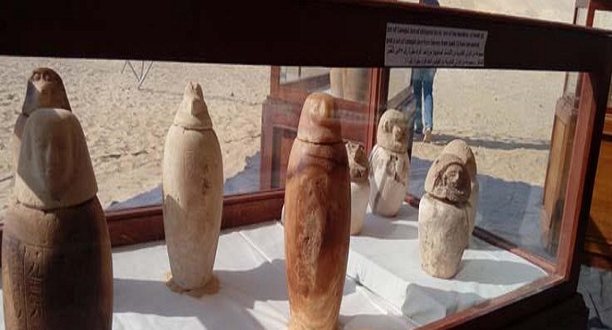 بالصور.. كشف أثري عملاق بتونا الجبل في المنيا