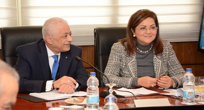 بالصور .. السعيد وشوقى يناقشان الخطة الاستثمارية لوزارة التربية والتعليم 2020/ 2012