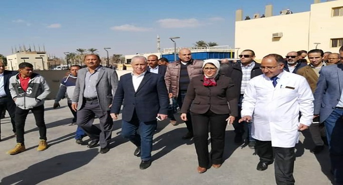 بالصور .. وزيرة الصحة تتفقد التشغيل التجريبي لمستشفى العديسات التخصصي للأطفال