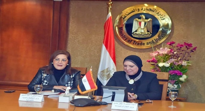 وزيرتا الصناعة والتخطيط تبحثان تعزيز التنسيق المشترك لتحقيق مستهدفات خطط التنمية الشاملة