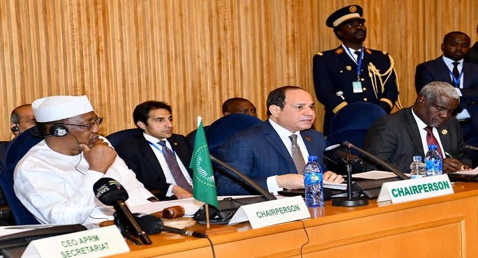 بالصور .. الرئيس السيسى : الآلية الأفريقية لا تخضع لتدخلات من داخل أو خارج القارة وتتعامل بكل جدية مع التحديات
