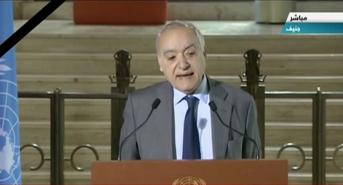 مؤتمر صحفي للمبعوث الدولي الى ليبيا غسان سلامه