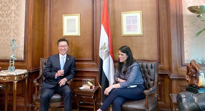 المشاط تبحث مع سفير كوريا الجنوبية الشراكة الشاملة بين البلدين
