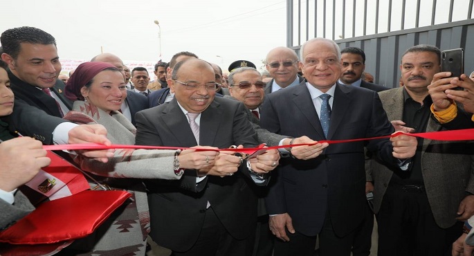 بالصور .. وزيرا البيئة والتنمية المحلية ومحافظ الجيزة يفتتحون المحطة الوسيطة بكرداسة لخدمة ٣ أحياء