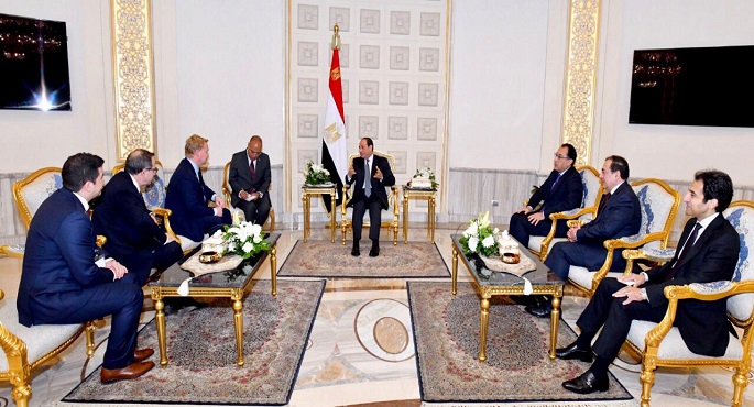 الرئيس السيسي يؤكد حرص مصر على الاستفادة من خبرات شركة بكتل الأمريكية