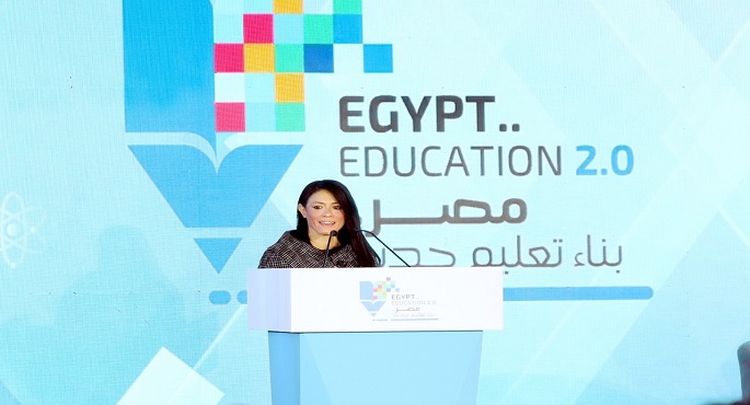بالصور .. وزيرة التعاون الدولى فى مؤتمر تعزيز التعليم  بالشرق الأوسط  :الاستثمار فى المواطن المصرى مفتاح تحقيق النمو