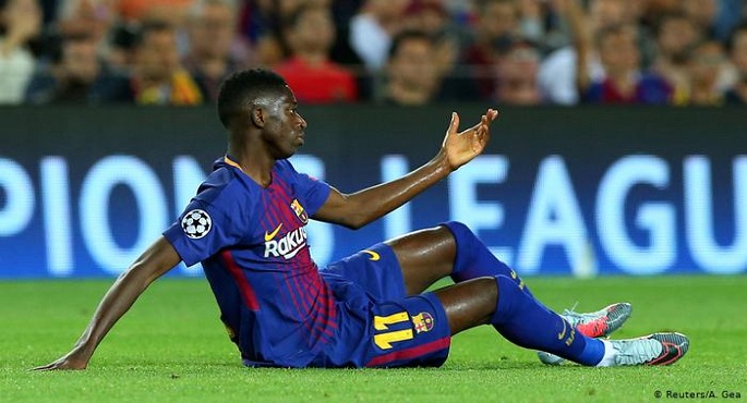 برشلونة يعلن غياب عثمان ديمبلى عن الملاعب 6 أشهر بسبب الاصابة