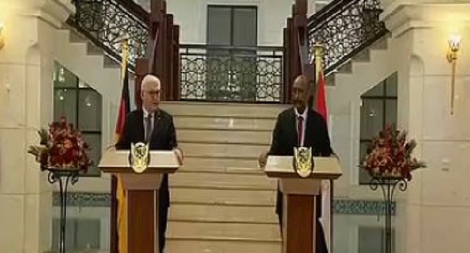 بالفيديو ..البرهان: بحثت مع الرئيس الألمانى جهود رفع السودان من قائمة دعم الإرهاب