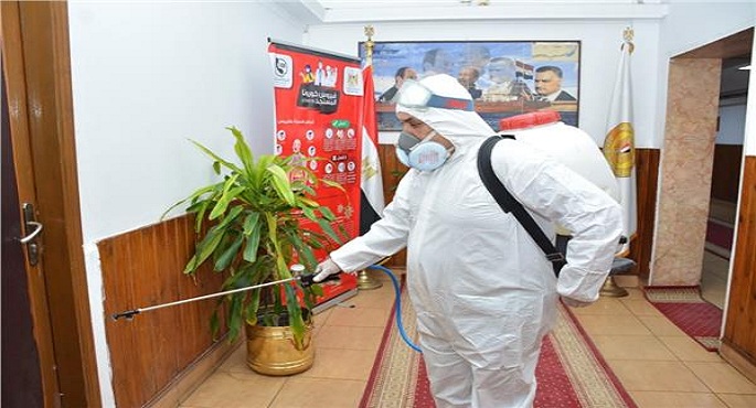 التنمية المحلية تشكل فريق عمل لمتابعة أعمال تعقيم الوزارة لمواجهة كورونا