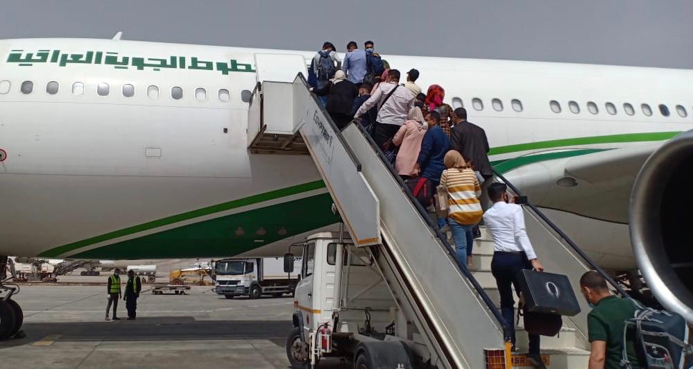 تسيير ثالث رحلة جوية استثنائية اليوم للعراقيين في مصر
