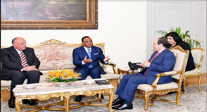 الرئيس السيسي يلتقي وزير خارجية الكونغو