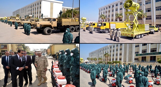 بالفيديو.. القوات المسلحة تُعاون أجهزة الدولة لتنفيذ كافة الإجراءات الوقائية والإحترازية لمجابهة فيروس كورونا