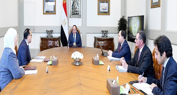 الرئيس السيسى يناقش الاجراءات المتخذة من الحكومة لإدارة الوضع الحالى فى ظل تداعيات أزمة كورونا