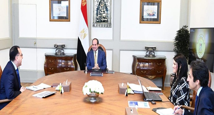السيسي يوجه بالاستثمار الأمثل للتمويل المقدم من الشركاء الدوليين لدفع التنمية بمصر