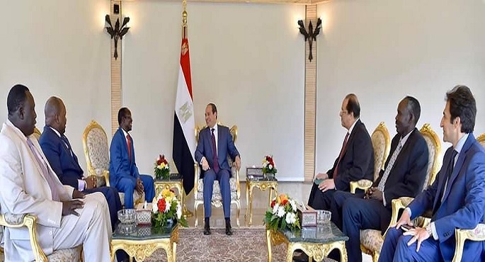 الرئيس السيسي يستقبل نائب رئيس جنوب السودان