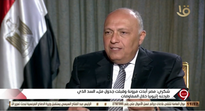 شكرى : مصر حريصة على حل الأزمة الليبية سياسياً .. والتدخل العسكرى التركى يؤجج الصراع
